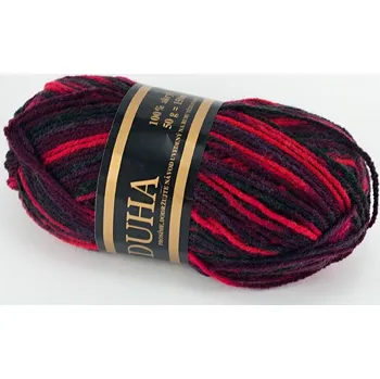 Příze Duha - červeno vínová 421