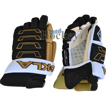 Hokejové rukavice Hokejové rukavice TACKLA Advantage 951 černo-zlaté Barva: BGW - černo-zlato-bílé, Velikost: 12"