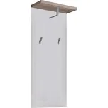 Praktický bílý věšákový panel ProVensal, dekor san remo, kompaktní design