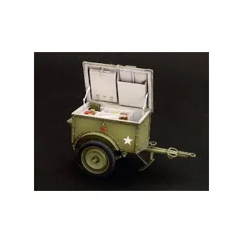 Plastikový model Plusmodel 1/35 US Telephone trailer K-38 (resin, PE & decal)