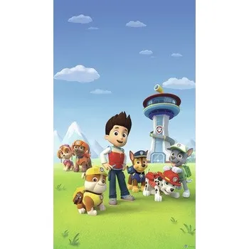 Záclona Fotozáclona AGdesign neprůhledná, Tlapkova patrola 140 x 245 cm