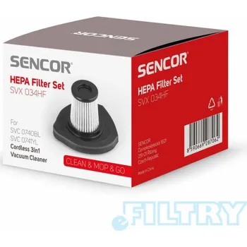 Filtr do vysavače Sencor SVX034HF filtr pro vysavač Sencor SVC 0740BL, SVC 0741YL