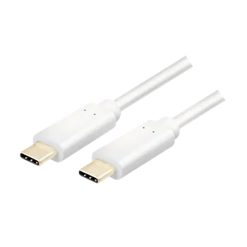Datový kabel &nbsp;LogiLink Kabel USB 3.2 Gen2x1, propojovací kabel USB-C, 1m, bílý