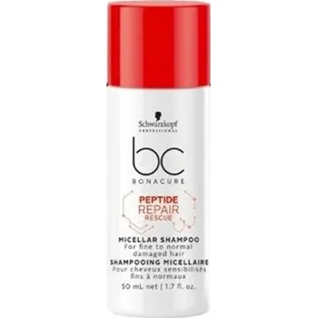Šampon Schwarzkopf BC Bonacure Peptide Repair rescue shampoo 50ml šampon na jemné a normální vlasy