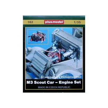 Plastikový model Plusmodel 1/35 M3 Scout Car - Engine set