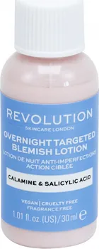 Léčba akné Revolution Skincare Overnight Targeted Blemish Lotion Calamine & Salicid Acid lokální péče 30 ml