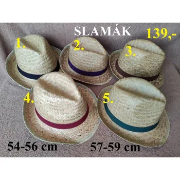 Klobouk SLAMÁK se stuhou - 54