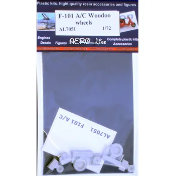 Plastikový model Plusmodel 1/72 Wheels F-101 A/C Voodoo