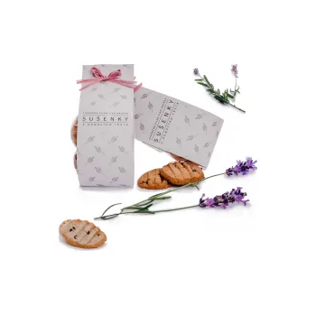 Levandulové sušenky 30 g Víno Hruška