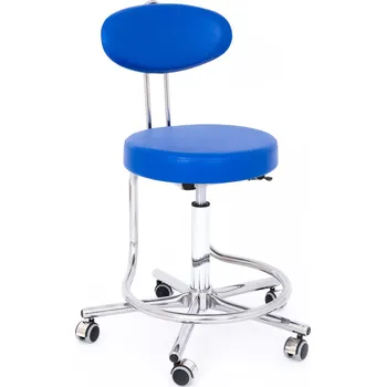 Nemocniční lůžko KOVONAX Ordinační stolička Formex Čalounění: Koženka DOLARO, Barva látky: DOLARO N15, Povrchová úprava (barva): Chrom