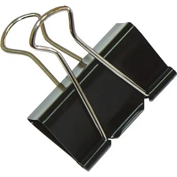 Kancelářská sponka Binder clip 32mm černý, 12ks