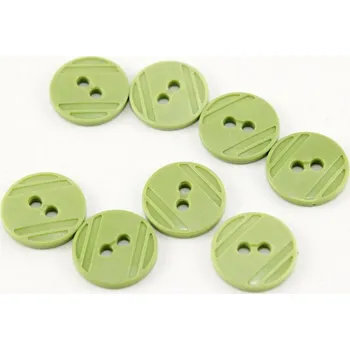 Knoflík Dírkový knoflík - zelená - průměr 1,5 cm