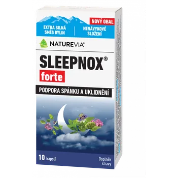 Přípravek na podporu paměti a spánku Swiss NatureVia Sleepnox Forte, 10 cps.