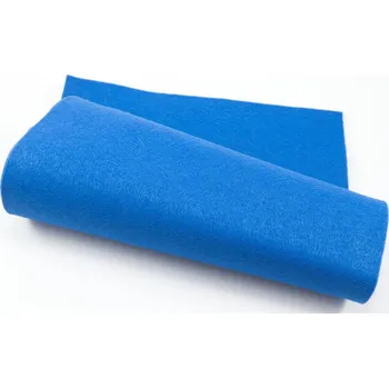 Látková dekorační plsť - tmavší modrá