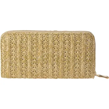 Peněženka Hnědá peněženka s provázkovým zdobením - 19*10 cm