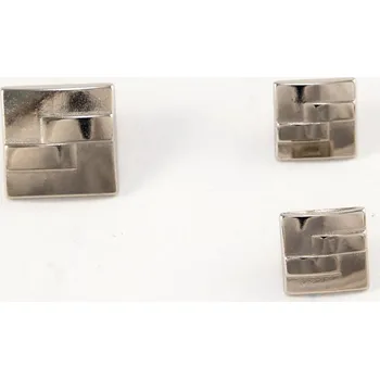 Knoflík Kovový knoflík - stříbrná - rozměry 1,3 cm x 1,3 cm