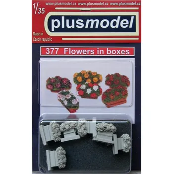 Plastikový model Plusmodel 1/35 Flowers in boxes