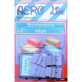 Plastikový model Plusmodel 1/48 Maintenance steps (resin set & decals)