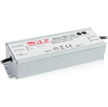 Napájecí zdroj pro osvětlení Zdroj napětí 12V 150W 12,5A IP67 GLP typ GLG-150-12A