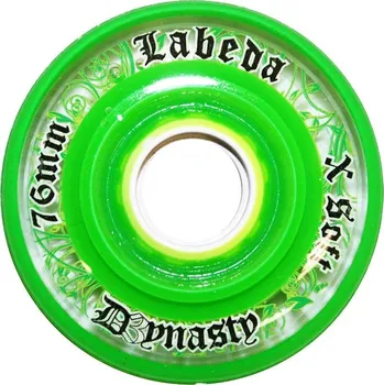 Příslušenství pro in-line Kolečka do kolečkových bruslí Labeda Dynasty III X-Soft zelené Velikost: 72mm, Tvrdost: X-Soft
