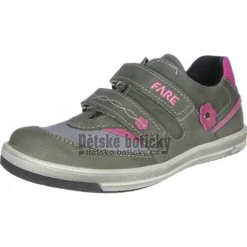 Dívčí polobotky Fare 2615164 šedá/růžová 32