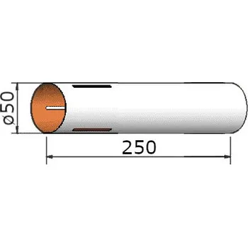 autíčko Klima papírová trubka 50x250mm 3-drážky - KL-205025003