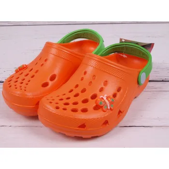 Chlapecká žabka Plážová obuv nazouváky gumové pantofle Camminare oranžové s motýlkem velikost: 26/27