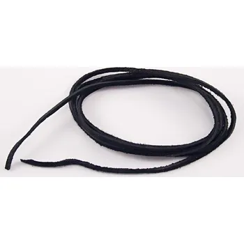 Kožená šňůrka - černá - délka cca 90 cm