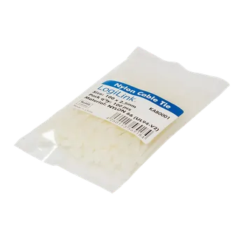 Stahovací páska LogiLink Stahovací páska 100 ks různé rozměry Barva: transparentní, Velikost: 500 x 4,4 mm, Balení: 100 ks