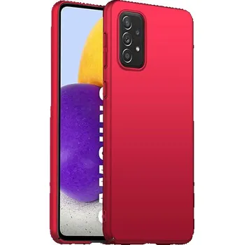 Pouzdro na mobilní telefon Ochranný plastový kryt pro Samsung Galaxy A72 A725F - červený
