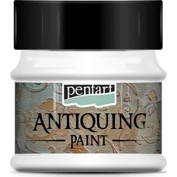 Vodová barva Pentart Antikovací barva PENTART 50 ml BÍLÁ