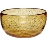 Žlutá skleněná miska Hübsch Glow 24 cm