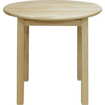 Jídelní stůl Stůl z masivu Classic 234, KB Výběr moření: Dub, Druh dřeva: Borovicový masiv, Rozměr stolu: Průměr 60 cm