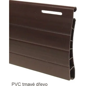 Lamela venkovní rolety plastová 37 mm Barva: tmavé dřevo
