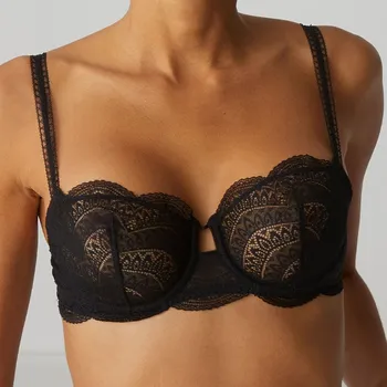 Podprsenka Simone Pérèle - Karma podprsenka půlová nevyztužená black 70E 12V330