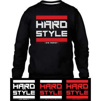 Pánská mikina HARDSTYLE mikina pánská Velikost: M, Barva: Černá