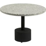 Šedý terrazzo odkládací stolek Kave Home Delano 55 cm