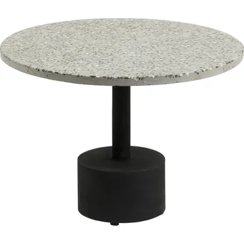 Toaletní stolek Šedý terrazzo odkládací stolek Kave Home Delano 55 cm