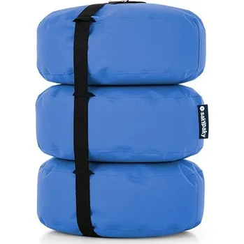 Taburet SakyPaky Triburet sedací taburet azurová