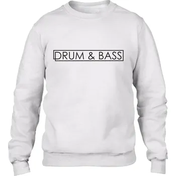 Pánská mikina DNB mikina pánská bez kapuce "Minimalistic" Velikost: XL, Barva: Bílá