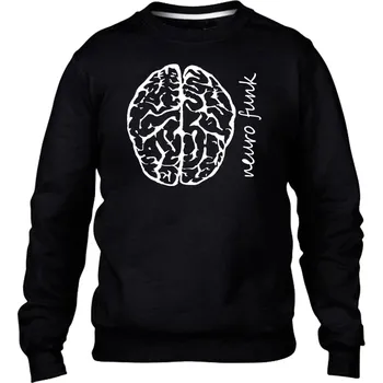 Pánská mikina Neurofunk mikina pánská bez kapuce "NeuroBrain" Velikost: XL, Barva: Černá