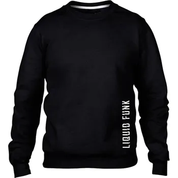 Pánská mikina Pánská mikina bez kapuce LIQUID FUNK Break černá Velikost: XL, Barevnost motivu: Bílá