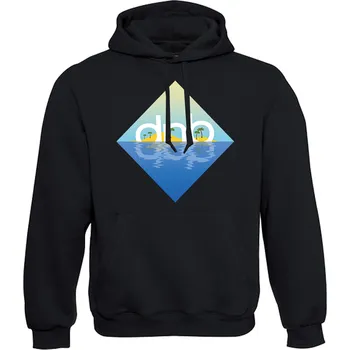 Pánská mikina Pánská mikina s kapucí BEACH Velikost: XL, Barva: Černá