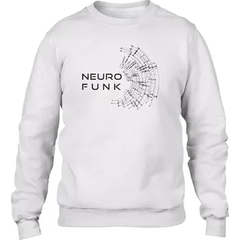 Pánská mikina Neurofunk mikina pánská bez kapuce "Signal" Velikost: M, Barva: Bílá