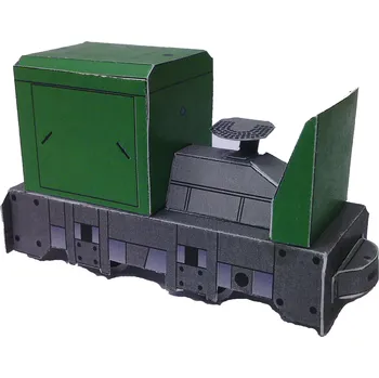 Modelová železnice Vystřihovánka Úzkorozchodná lokomotiva BN30 "Žaba" 1:32 (Muzeum průmyslových železnic)