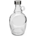 Kozáček Demižon holý skleněný inox