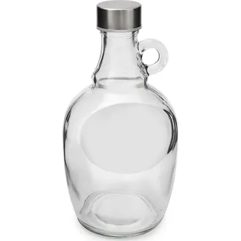 Kozáček Demižon holý skleněný inox