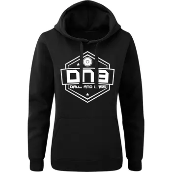 Dámská mikina Dámská mikina s kapucí DNB Erb Velikost: S, Barva: Černá