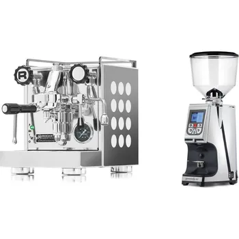 Kávovar Rocket Espresso Appartamento, white + Eureka Atom Specialty 65,…