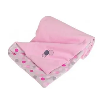 Dětská deka Kaarsgaren Zateplená dětská deka růžová puntíky